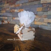 Conf004 confection de dragee cagette en bois fleur champetre helichrysum