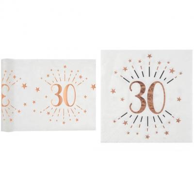 Décoration anniversaire 30 ans rose gold 1.5 cm REF/DEK0701