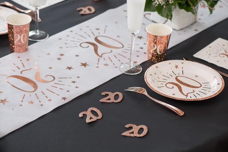 Confettis de Table 18 ans Rose Gold X6 - décorations
