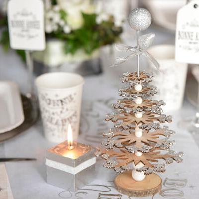 Decoration de table argent 5