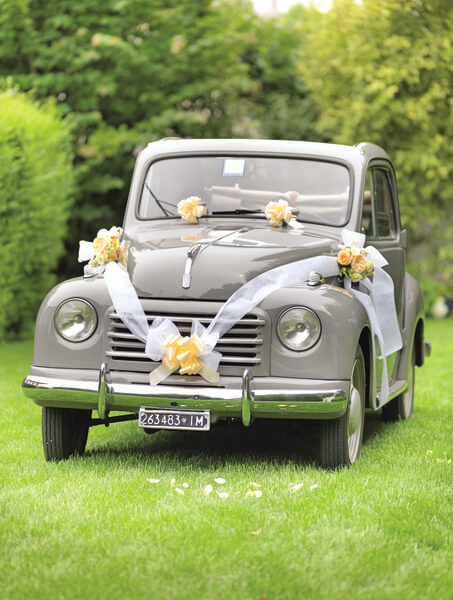 Kit de décoration voiture mariage: Gris (x1) REF/70189