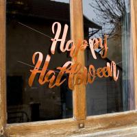 Dek0550 decoration guirlande happy halloween orange