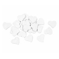 Dek0608 decoration coeur blanc en bois a parsemer