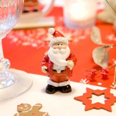 Dek085 decoration figurine resine pere noel