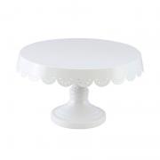 Ev 669 location support rond presentation a gateau blanc metal