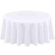 Ev 676 location nappe de table ronde blanche