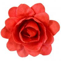 Fl628 mini fleur decorative rouge en papier