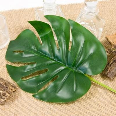 Ftg3022 decoration grande feuille de monstera verte