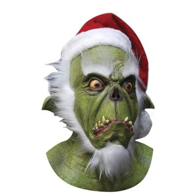 1 Masque Green Santa REF/G26128 (Accessoire déguisement adulte Halloween Ghoulish)