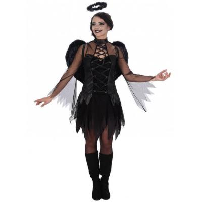 Costume femme ange noir taille L REF/H4231L (Déguisement Halloween adulte)