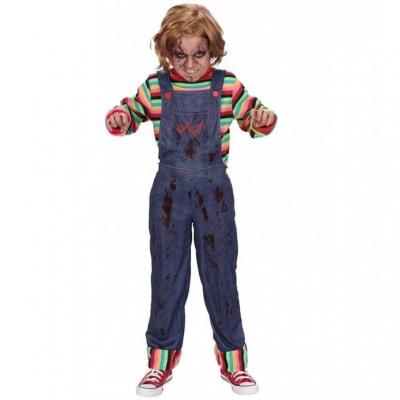 Costume poupée Uky taille 128cm (7/8ans) REF/H4237128 (Déguisement film Halloween garçon)