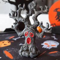 Hal0002 decoration halloween arbre hante en resine