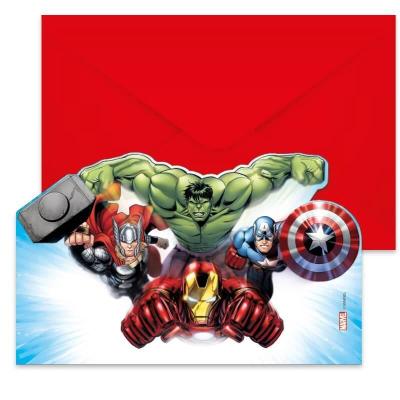 Lave93954 carte invitation anniversaire marvel avengers