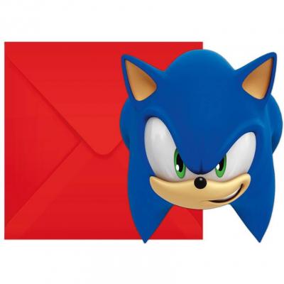 Lson95922 carte invitation anniversaire sonic