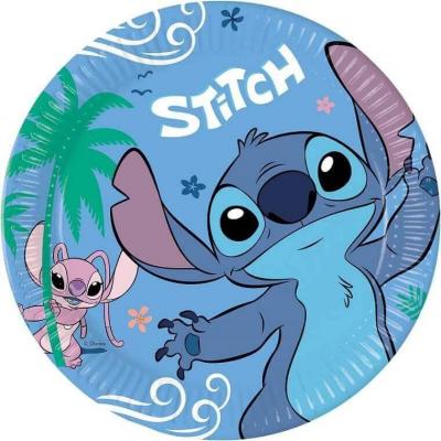 Lsti96794 assiette anniversaire enfant 23cm lilo et stitch disney