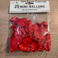 Mini ballon latex naturel made in france rouge