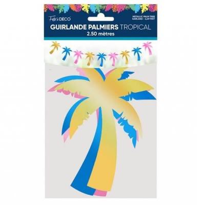 Troguf guirlande palmier tropical multicolore