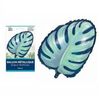 Tropbalmf ballon aluminium feuille tropicale philodendron