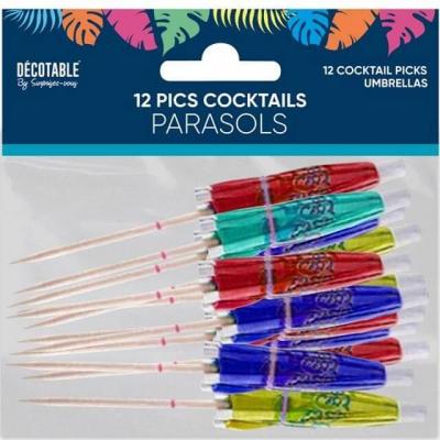 Tropic2 pic cocktail parasol multicolore