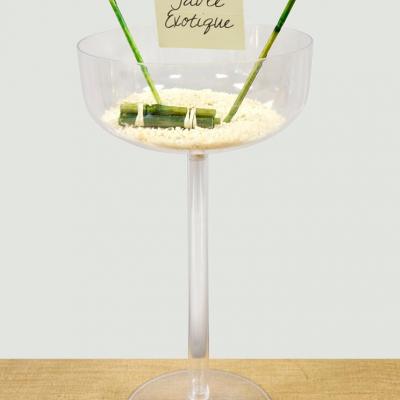 Vase coupe transparente